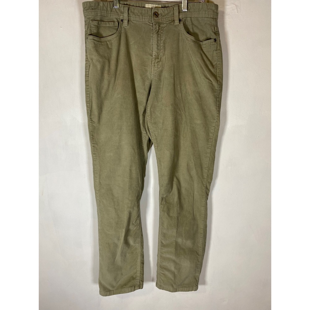 Weatherproof Vintage Corduroy Pants 34x32 Tan Straight Stretch Casual Cotton